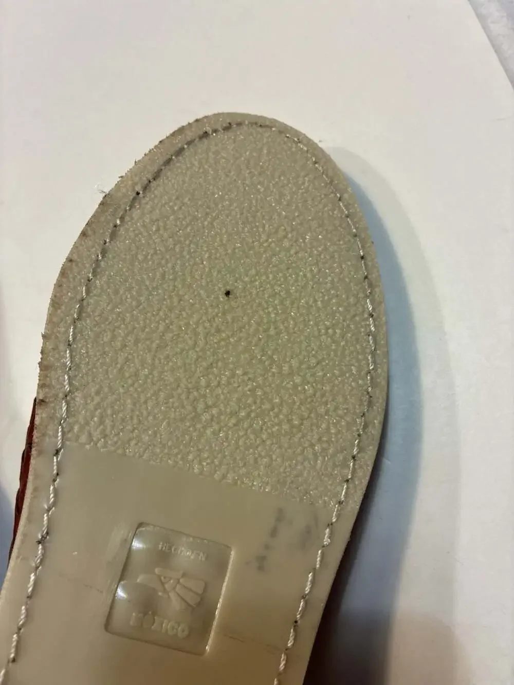 Artesania JAN Two-Tone Woven Leather Huarache Sandals